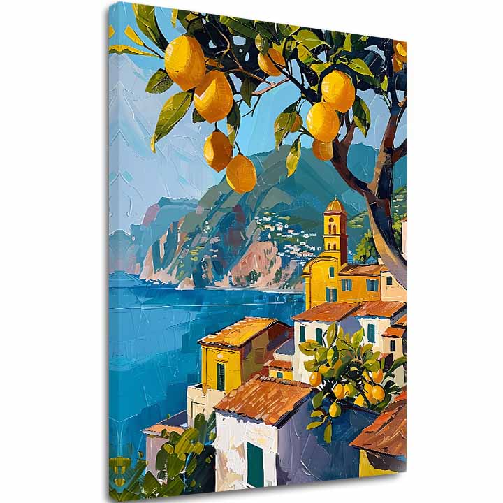 L'immagine su tela Limoneto - stile italiano - immagine 2