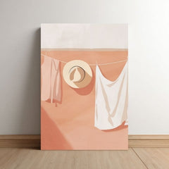 L'immagine su tela Lino bianco - Design minimalista - immagine 3