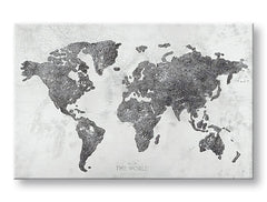 L'immagine su tela MAPPA DEL MONDO 1 parte