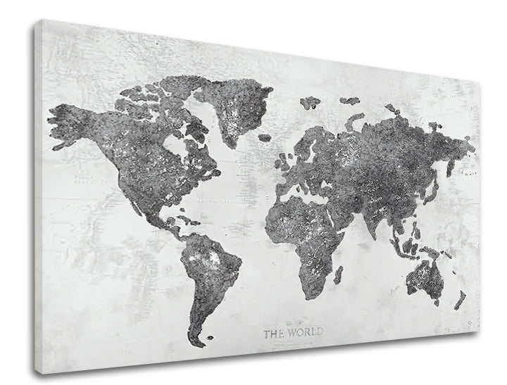 L'immagine su tela MAPPA DEL MONDO 1 parte - immagine 6