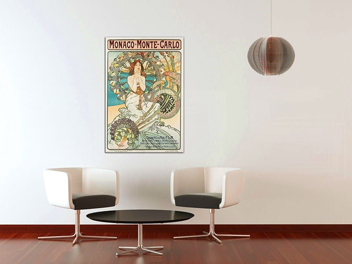 L'immagine su tela MONACO MONTE CARLO - Alfons Mucha