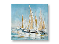 L'immagine su tela NAVI SUL MARE 1 parte