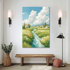 L'immagine su tela Prato d'estate - Motivo di paesaggio - immagine 4