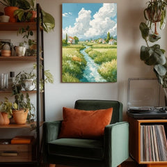 L'immagine su tela Prato d'estate - Motivo di paesaggio - immagine 3