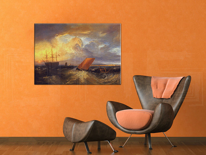 L'immagine su tela SHEERNESS VISTA DAL NORE - William Turner