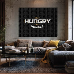 L'immagine su tela Stay Hungry, Stay Humble - Citazione motivazionale - immagine 4