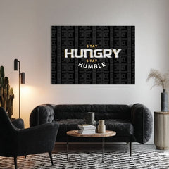L'immagine su tela Stay Hungry, Stay Humble - Citazione motivazionale - immagine 3