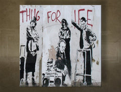 L'immagine su tela ŠTVOREC Street ART - Banksy