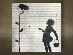 L'immagine su tela ŠTVOREC Street ART - Banksy
