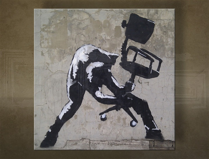 L'immagine su tela ŠTVOREC Street ART - Banksy