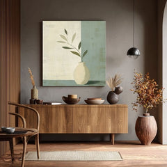 L'immagine su tela Vaso su Beige - Decorazione moderna - immagine 4