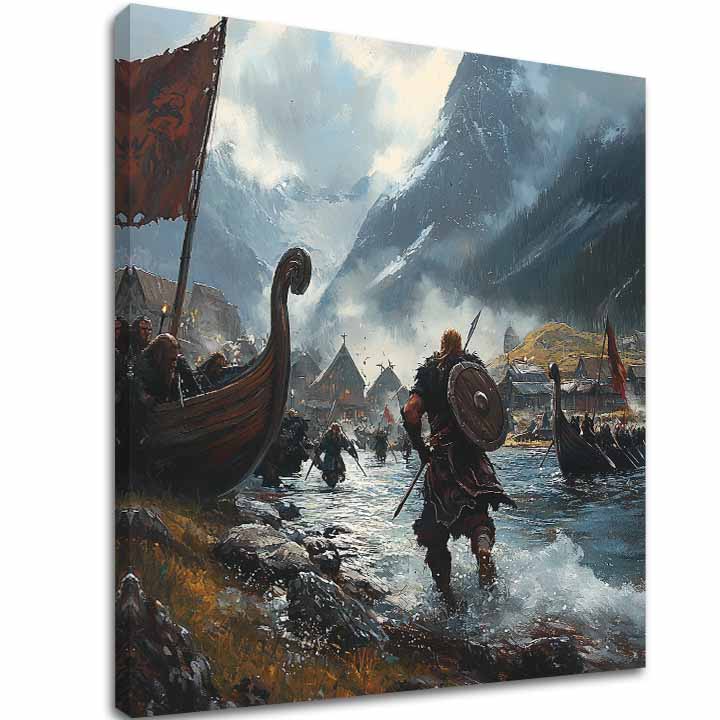 L'immagine su tela Vikings on Mori - Storico L'immagine - immagine 2