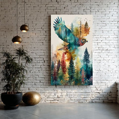 L'immagine su tela Volo dell'aquila - Motivo dinamico della natura - immagine 3