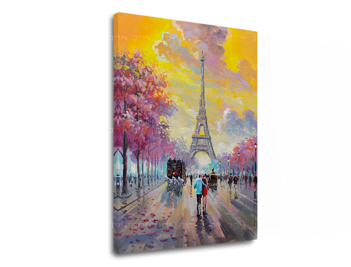 L'immagine su tela WALKING IN PARIS 1 parte - immagine 6