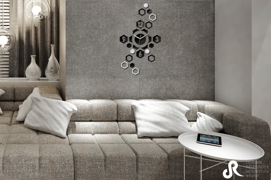 Orologio da parete moderno HEXAGON
