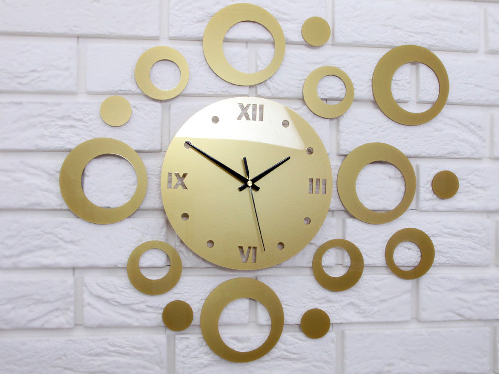 Orologio da parete moderno in vetro acrilico - immagine 3