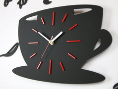 Elegante orologio da parete in vetro acrilico