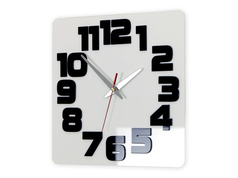 Orologio da parete in vetro acrilico