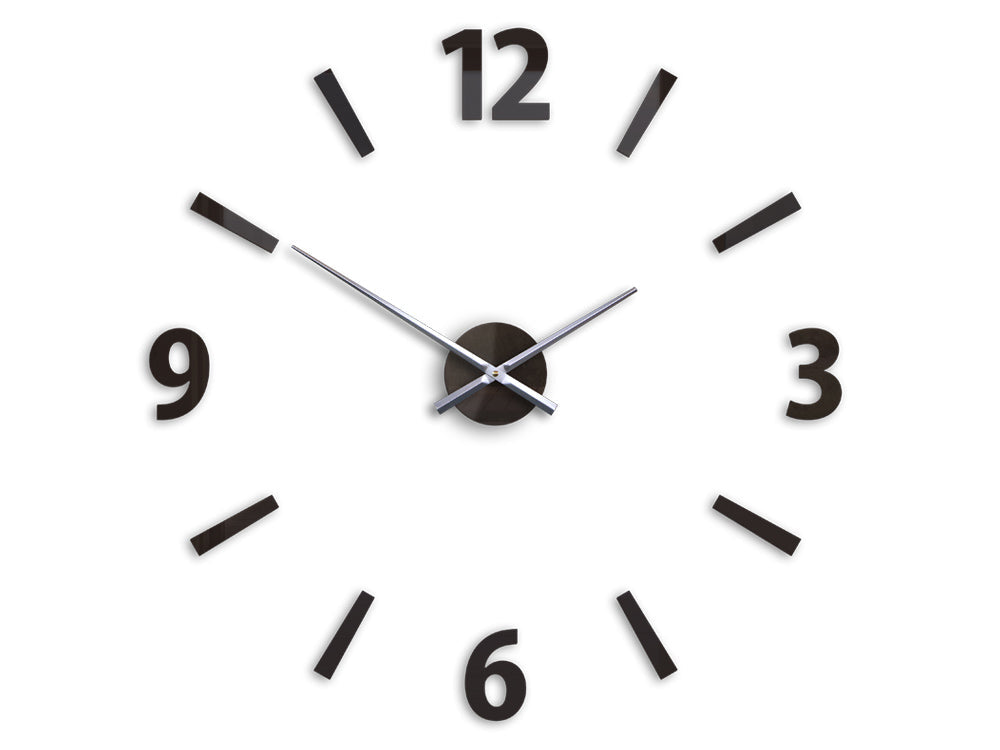 Sofisticato orologio da parete in acrilico Wengé PMMA