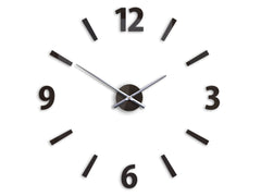 Sofisticato orologio da parete in acrilico Wengé PMMA