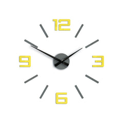 Orologio da parete moderno SILVER XL GRIGIO-GIALLO grigiogiallo