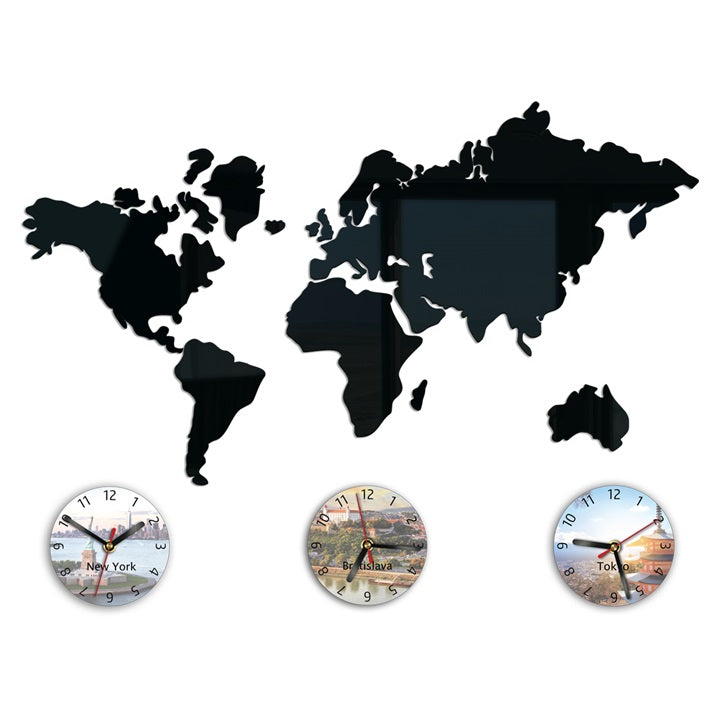 Orologio da parete moderno MAPPA DEL MONDO