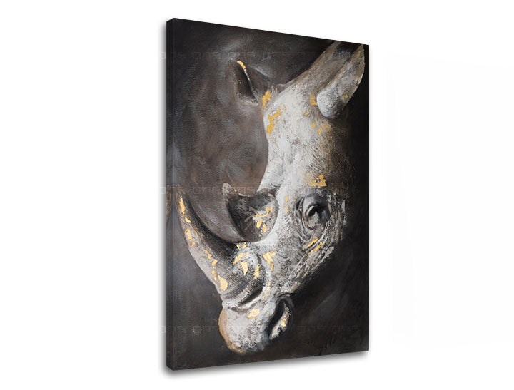 Dipinto su tela RHINOCEROS 1 pezzo XOBCHAN082 | varie misure