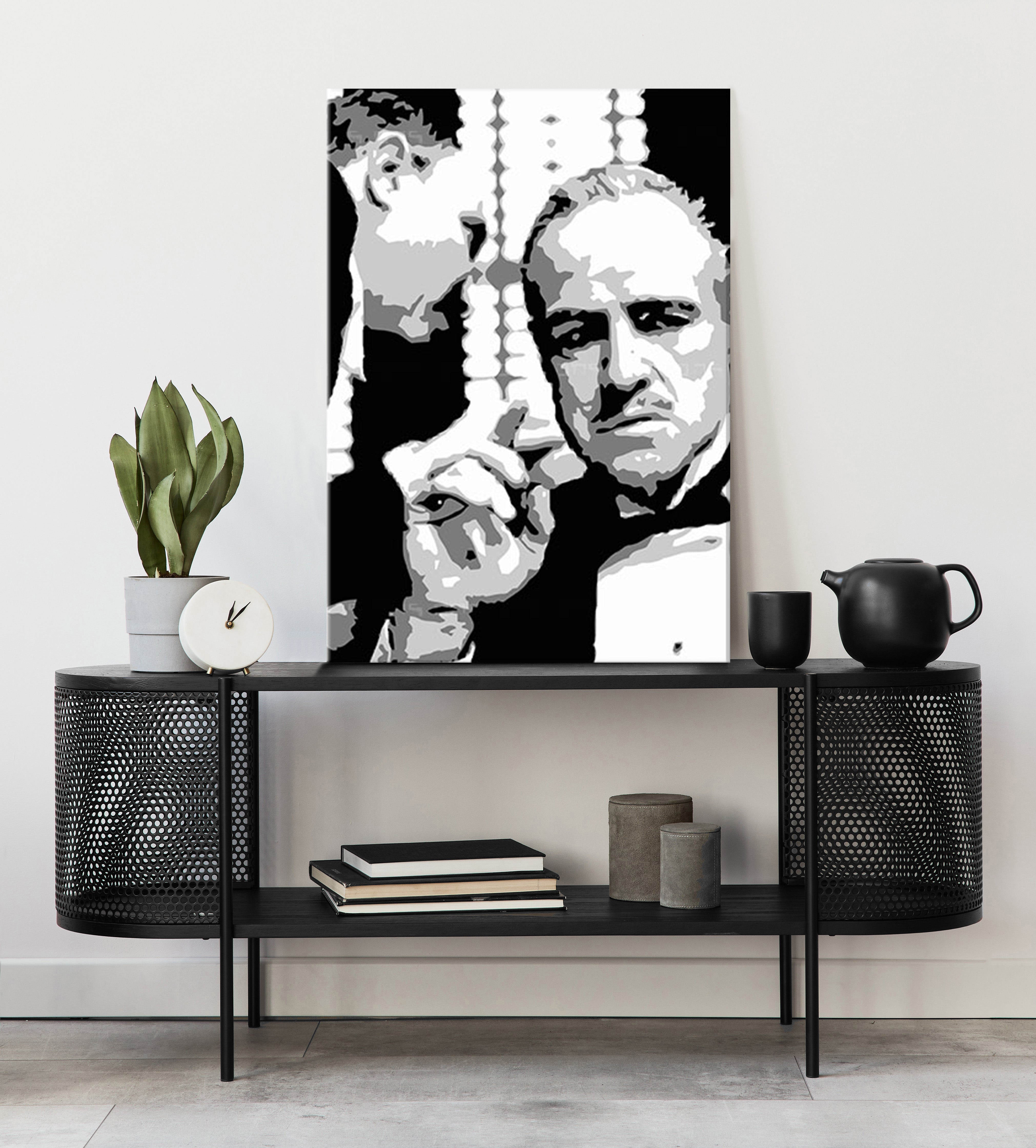 Pittura POP Art stampata GODFATHER 1 parte gfoh