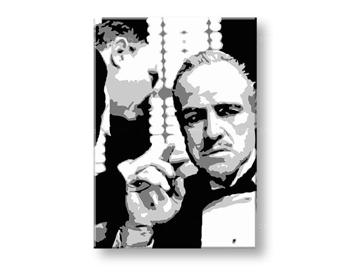 Pittura POP Art stampata GODFATHER 1 parte gfoh - immagine 4