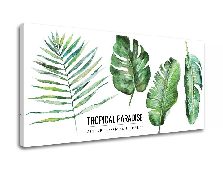 Arte da parete con testo Paradiso tropicale - immagine 3