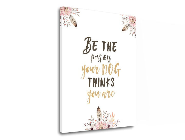 Arte da parete con testo Be the person - immagine 2