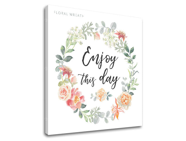 Arte da parete con testo Enjoy this day - immagine 3