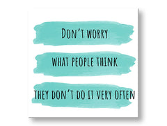 Arte da parete con testo Dont worry