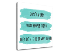 Arte da parete con testo Dont worry - immagine 3