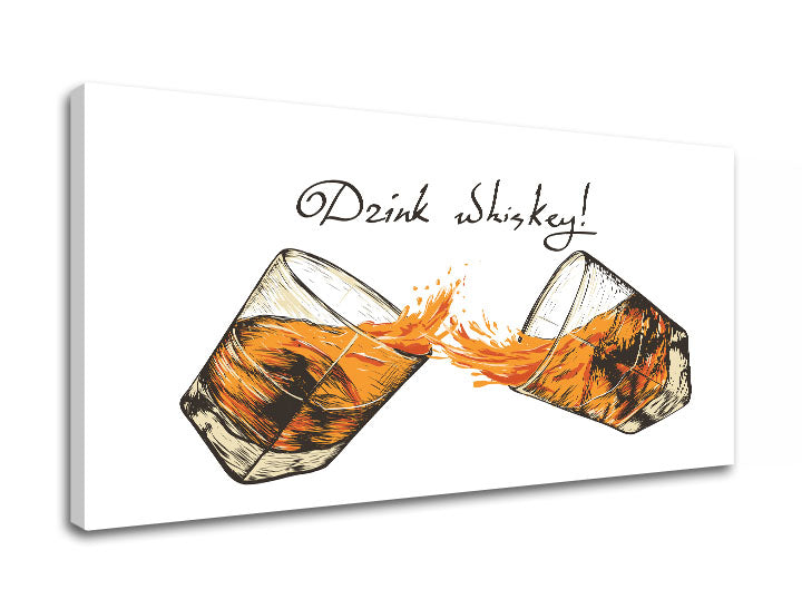 Arte da parete con testo Drink whiskey - immagine 3