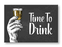 Arte da parete con testo Time to drink