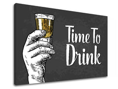 Arte da parete con testo Time to drink - immagine 3