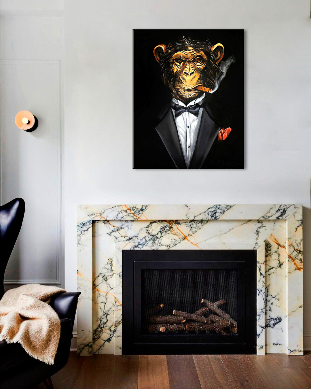 L'immagine su tela MAFIAN GORILLA