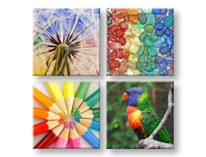 Pittura murale Vibrazioni colorate | varie dimensioni