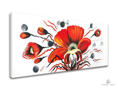 Riproduzione dell'autore su tela FIORI 
