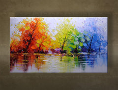Quadro dipinto ALBERI | varie misure