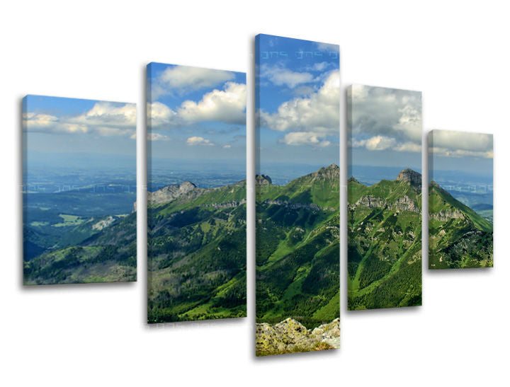 Pittura murale in 5 parti SLOVACCHIA / TATRY