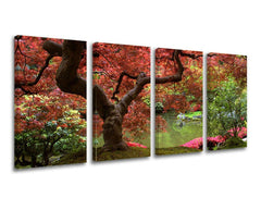 Pittura murale in 4 parti TREES - immagine 2