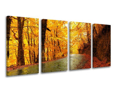 Pittura murale in 4 parti TREES - immagine 2