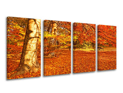 Pittura murale in 4 parti TREES