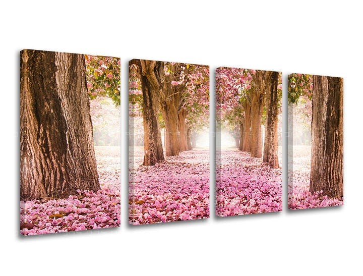 Pittura murale in 4 parti TREES
