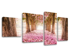 L'immagine su tela 4 parti TREES - immagine 2