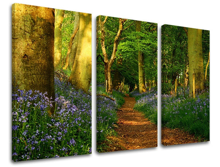 Pittura murale in 3 parti TREES