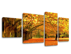 L'immagine su tela 4 parti TREES