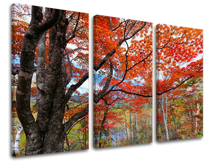 Pittura murale in 3 parti TREES